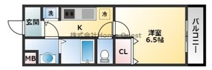 ラフィネ弓削の物件間取画像